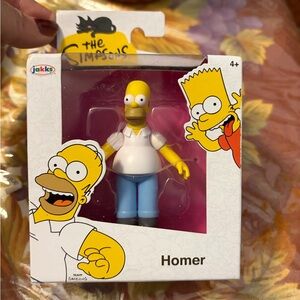 Homer Simpson Action Figure - Yellow and White by Jakks